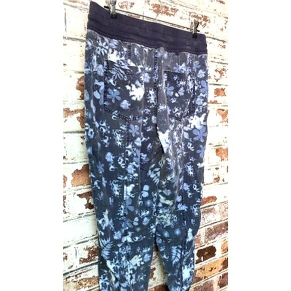 Anthropologie Nomad Tie Dye Acid Wash Floral Lounge Jogger Pants - Picture 16 of 16